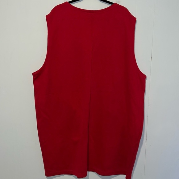 J K America Sleeveless Women’s Red Sweater Mini Dress Q46 - Picture 2 of 4
